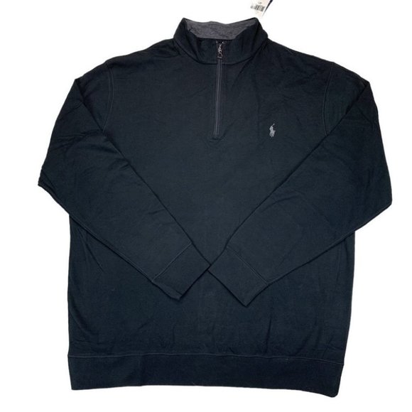 Polo Ralph Lauren Big Tall Big Tall Long Sleeve Lux Jersey Half Zip Size 2XB